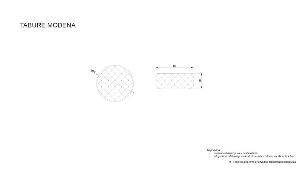 TABURE MODENA